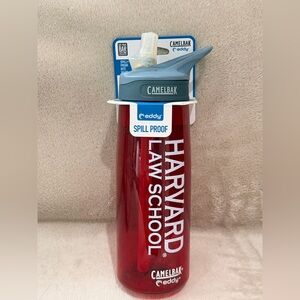 CamelBak Red Water Bottle with Harvard Law School Logo
